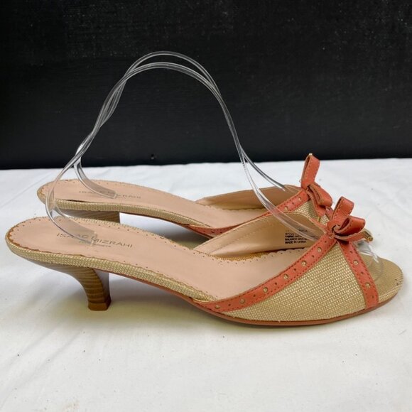Isaac Mizrahi Erica Women's Tan Shoes/Heels Sz 11 SKU 4460 - Picture 4 of 9